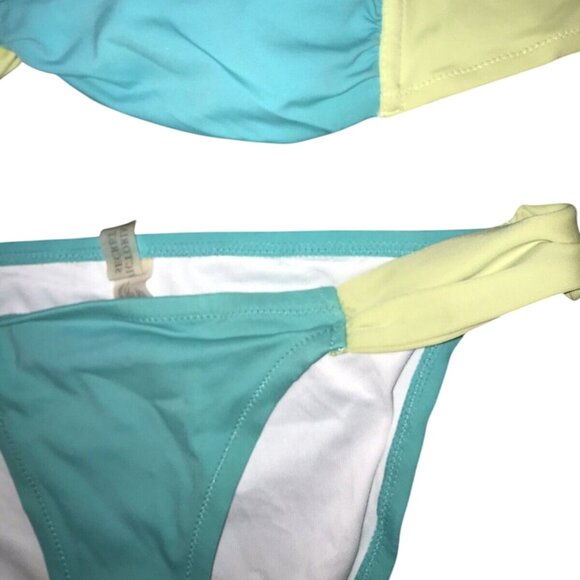 VICTORIA'S SECRET 3 PIECE INTERCHANGEABLE SWIM SUIT TOPS MEDIUM & 34B, BOTTOM’S - Picture 3 of 7